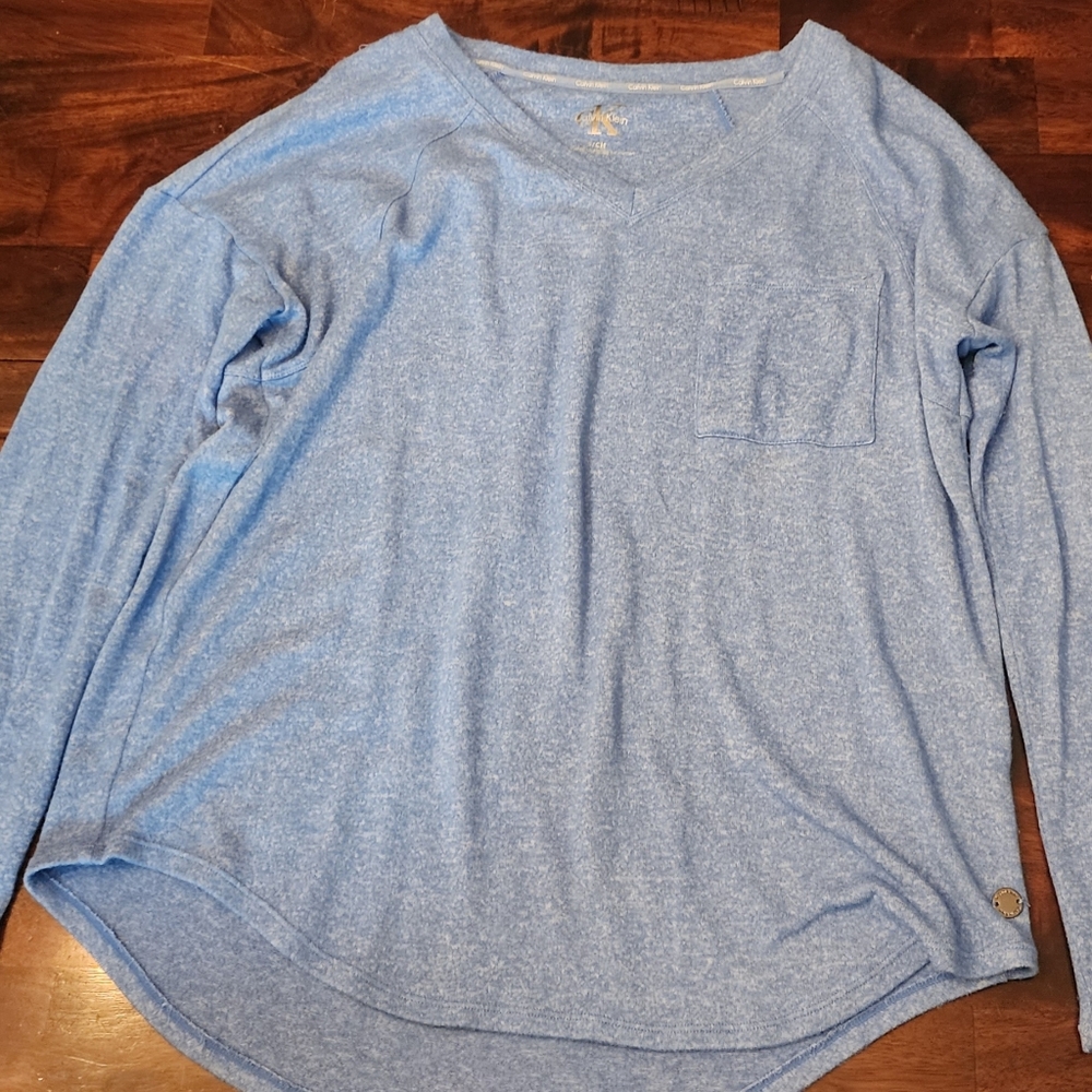 Calvin Klein Long-sleeve Blue Small